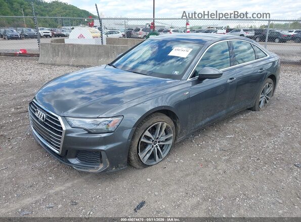 WAUK2AF28MN075195 2021 AUDI A6 Gray Vista tres cuartos delantera izquierda