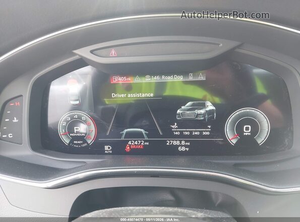 WAUK2AF28MN075195 2021 AUDI A6 Gray Vista de los asientos traseros