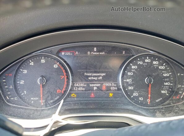 WAUKMAF4XJA076640 2018 AUDI A4 Черный Вид щитка приборов