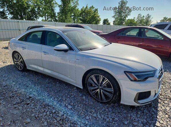 WAUL2AF20KN023786 2019 AUDI A6 White Front right