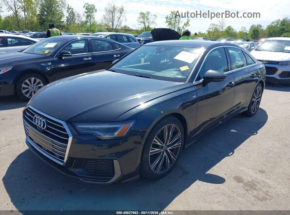 WAUL2AF20LN085061 2020 AUDI A6 Black წინა მარცხენა ხედი სამი მეოთხედიდან