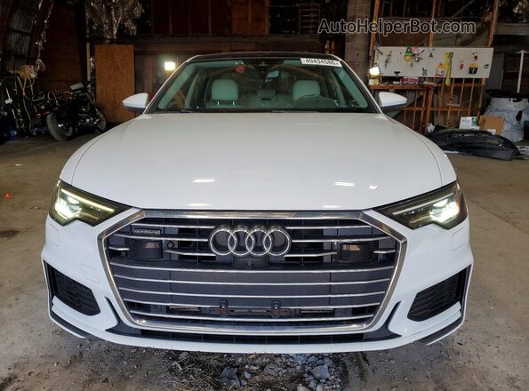 WAUL2AF26KN102895 2019 AUDI A6 White Widok z przodu