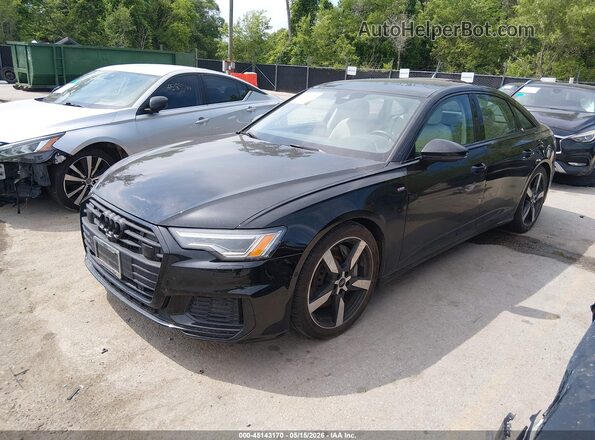 WAUL2AF26MN084515 2021 AUDI A6 Black Передня ліва чверть