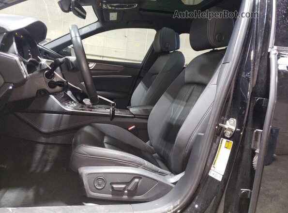 WAUL2AF28MN077873 2021 AUDI A6 Black წინა სალონის ხედი