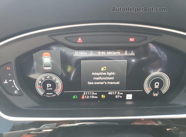 WAULDAF84PN001599 2023 AUDI A8 Black Widok zestawu wskaźników