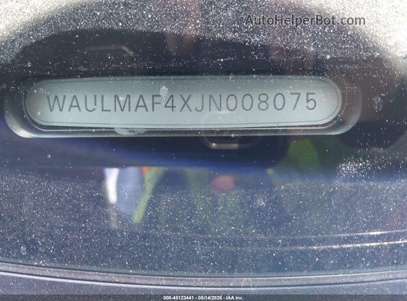 WAULMAF4XJN008075 2018 AUDI A4 Black Widok komory silnika