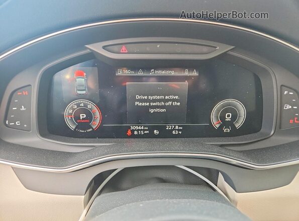 WAUM2AF25KN089271 2019 AUDI A6 Blue Вид щитка приладів