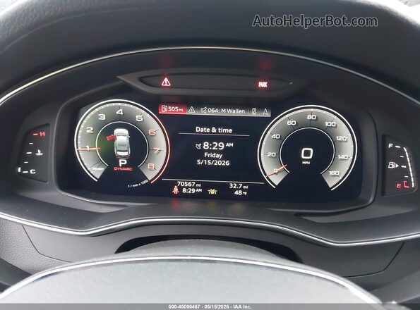 WAUM2AF26KN049863 2019 AUDI A6 White Vista de los asientos traseros
