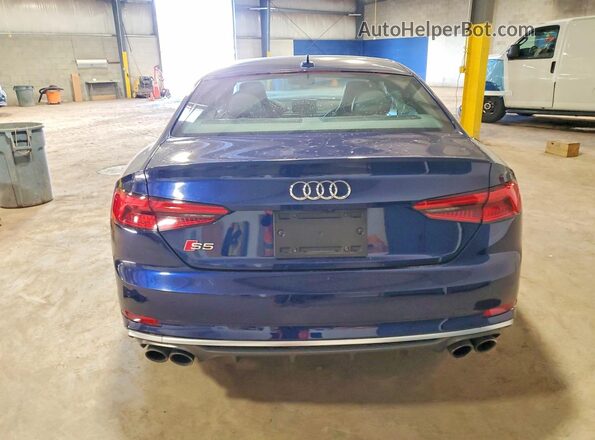 WAUP4AF51JA006345 2018 AUDI S5 Blue Вид ззаду