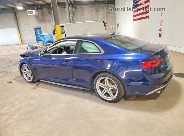 WAUP4AF51JA006345 2018 AUDI S5 Blue Задня ліва чверть