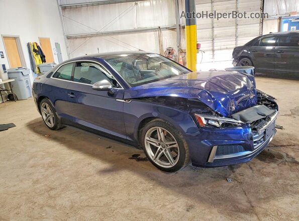 WAUP4AF51JA006345 2018 AUDI S5 Blue Передня права чверть