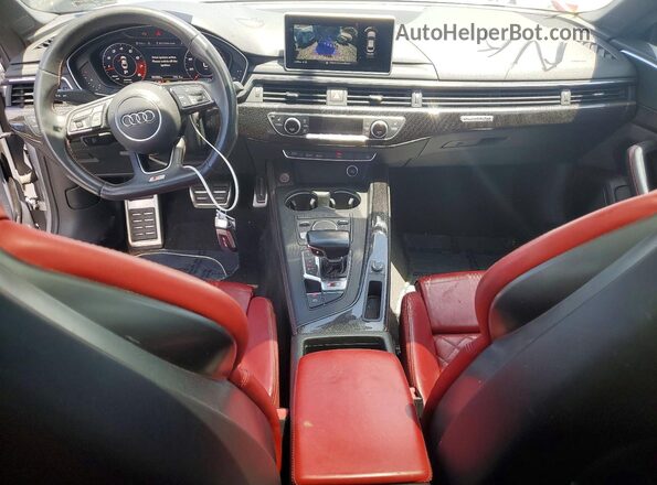WAUP4AF54JA017047 2018 AUDI S5 Silver Widok deski rozdzielczej