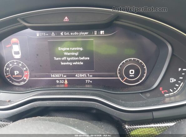 WAUP4AF55JA001990 2018 AUDI S5 Gray უკანა სავარძლების ხედი