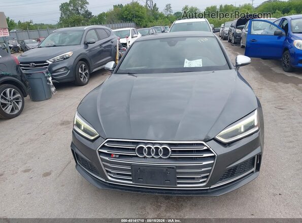 WAUP4AF55JA001990 2018 AUDI S5 Gray ხელსაწყოთა პანელის ხედი