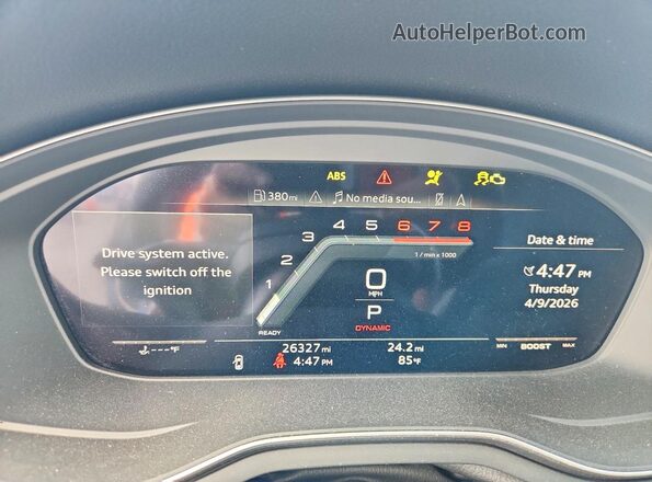 WAUP4AF57PA069412 2023 AUDI S5 Gray Widok zestawu wskaźników