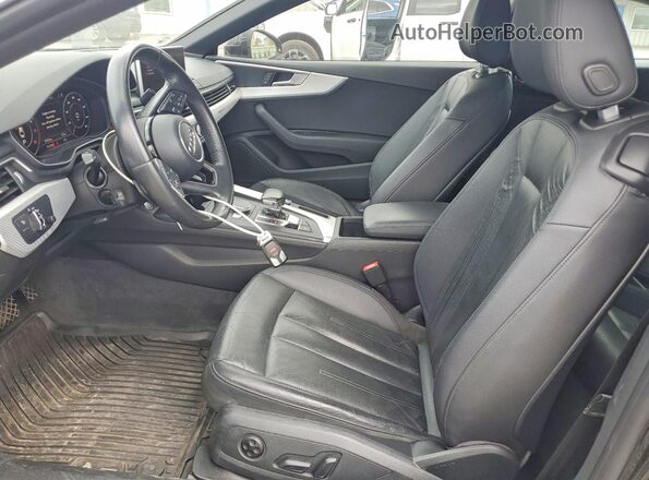WAUPNAF55JA005034 2018 AUDI A5 Black წინა სალონის ხედი