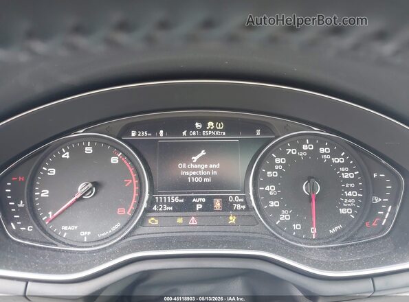 WAUPNAF57JA073772 2018 AUDI A5 Gray Հետևի նստատեղերի տեսք