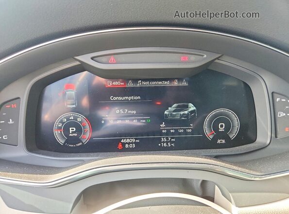 WAUR2AF24LN010549 2020 AUDI OTHER Charcoal Instrument cluster view