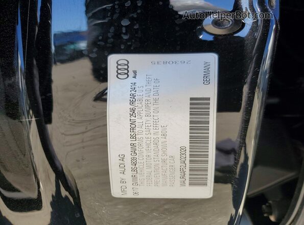 WAUR4AF52JA023020 2018 AUDI S5 Black Widok komory silnika
