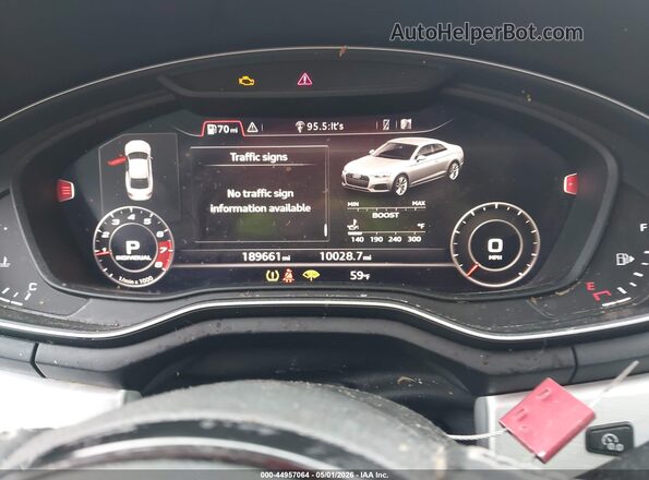 WAUR4AF55JA009547 2018 AUDI S5 Silver Widok tylnych siedzeń