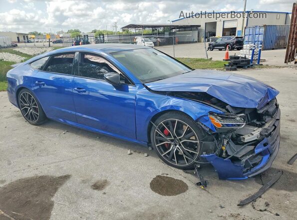 WAUSFBF2XMN072499 2021 AUDI S7 Blue Передня права чверть