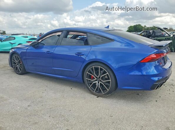 WAUSFBF2XMN072499 2021 AUDI S7 Blue Задня ліва чверть
