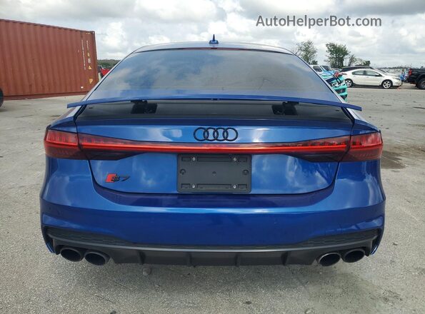 WAUSFBF2XMN072499 2021 AUDI S7 Blue Вид ззаду