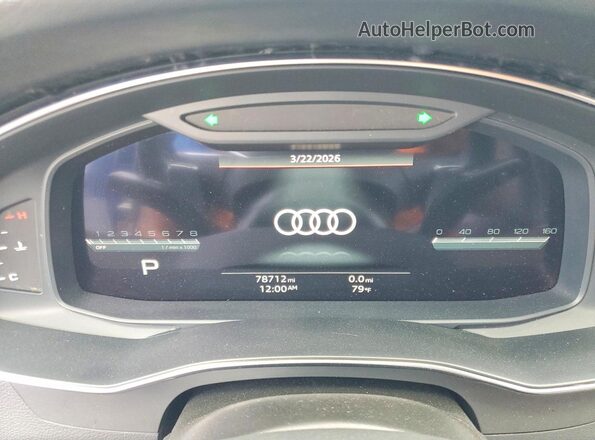 WAUSFBF2XMN072499 2021 AUDI S7 Blue Вид щитка приладів