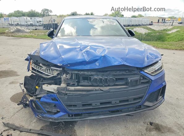 WAUSFBF2XMN072499 2021 AUDI S7 Blue Вид спереду