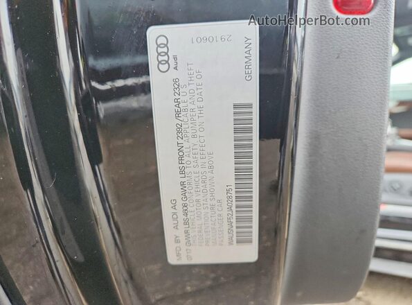 WAUSNAF52JA028751 2018 AUDI A5 Black Vista del compartimento del motor