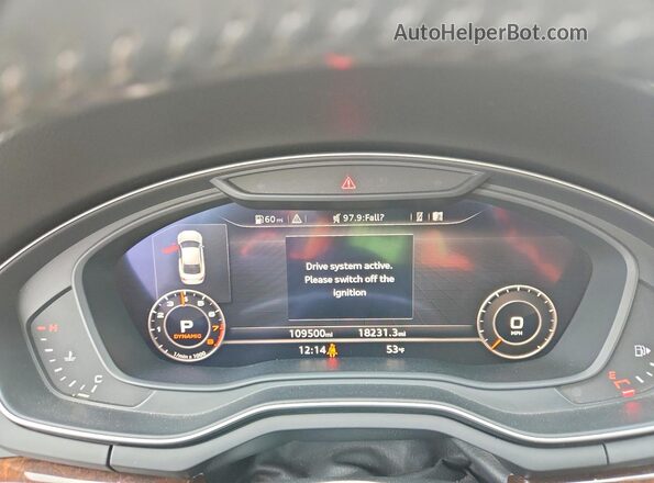 WAUSNAF52JA028751 2018 AUDI A5 Black Vista del cuadro de instrumentos