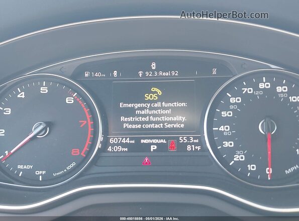 WAUSNAF57KA078921 2019 AUDI OTHER Black Widok tylnych siedzeń