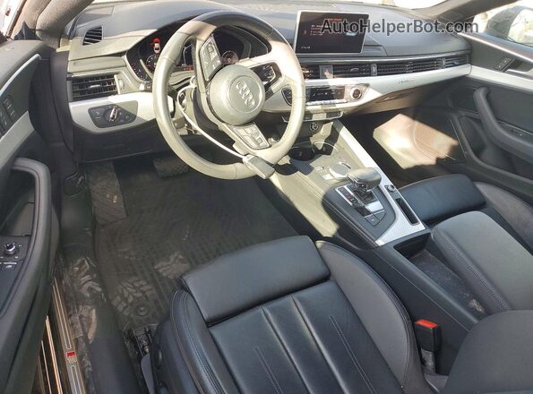 WAUTNAF50JA014030 2018 AUDI A5 Black Առջևի վահանակի տեսք