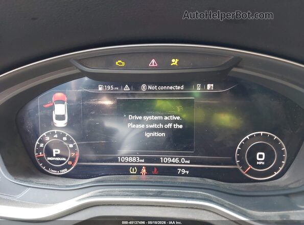 WAUTNAF50JA076429 2018 AUDI A5 Black Հետևի նստատեղերի տեսք