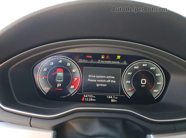 WAUTNAF51LA016338 2020 AUDI A5 Black Vista del cuadro de instrumentos