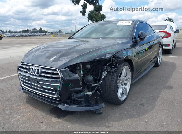 WAUTNAF57JA101858 2018 AUDI A5 Black წინა მარცხენა ხედი სამი მეოთხედიდან