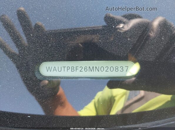 WAUTPBF26MN020837 2021 AUDI OTHER Black ძრავის განყოფილების ხედი