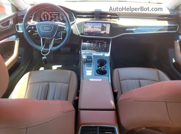 WAUU2AF22KN101375 2019 AUDI A7 Red Widok deski rozdzielczej