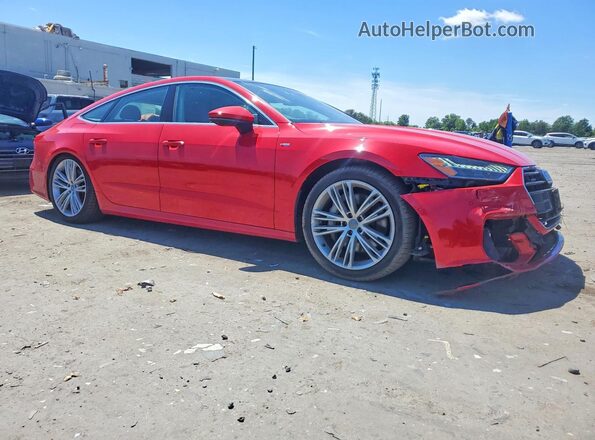 WAUU2AF22KN101375 2019 AUDI A7 Red Przód prawy