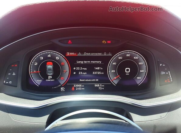 WAUU2AF22KN101375 2019 AUDI A7 Red Widok zestawu wskaźników