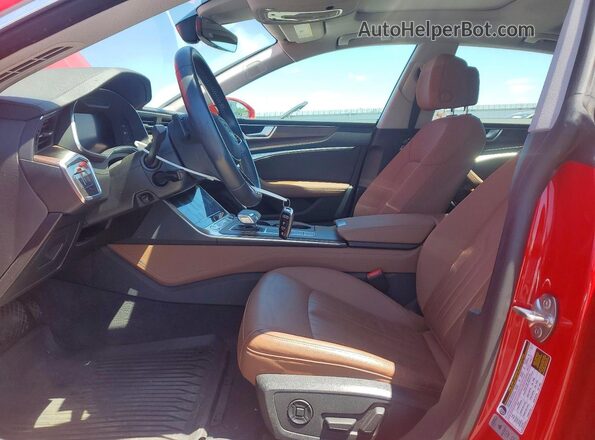 WAUU2AF22KN101375 2019 AUDI A7 Red Widok wnętrza z przodu