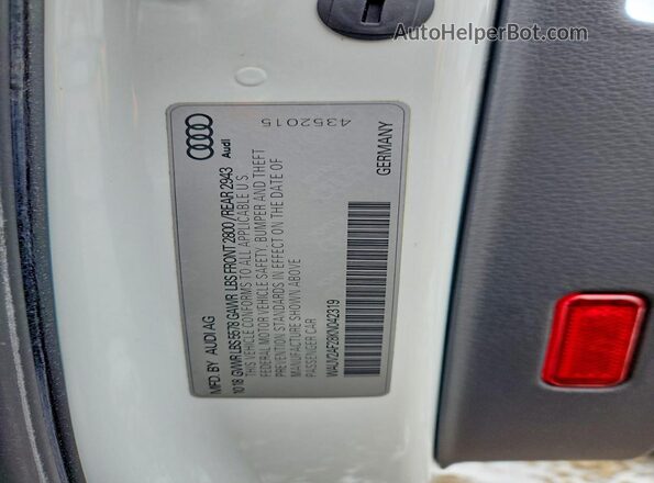 WAUV2AF28KN042319 2019 AUDI A7 White Widok komory silnika
