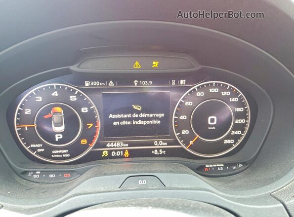 WAUW8LFF3H1034971 2017 AUDI A3 Красный Вид щитка приборов
