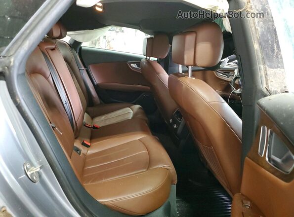 WAUWGAFC0GN006887 2016 AUDI A7 Silver Rear seats view