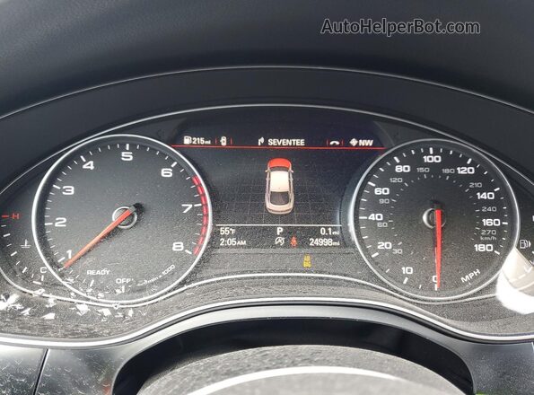WAUWGAFC7GN078931 2016 AUDI A7 Black ხელსაწყოთა პანელის ხედი