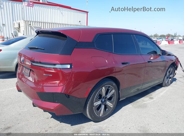 WB523CF05SCT40718 2025 BMW IX Бордовый Задняя правая четверть