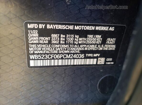 WB523CF06PCM24036 2023 BMW IX Burgundy 