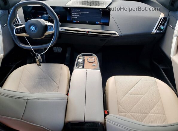 WB523CF0XPCM64118 2023 BMW IX White Առջևի վահանակի տեսք