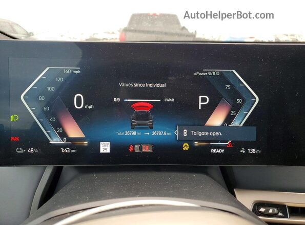 WB523CF0XPCM76012 2023 BMW IX Black ხელსაწყოთა პანელის ხედი
