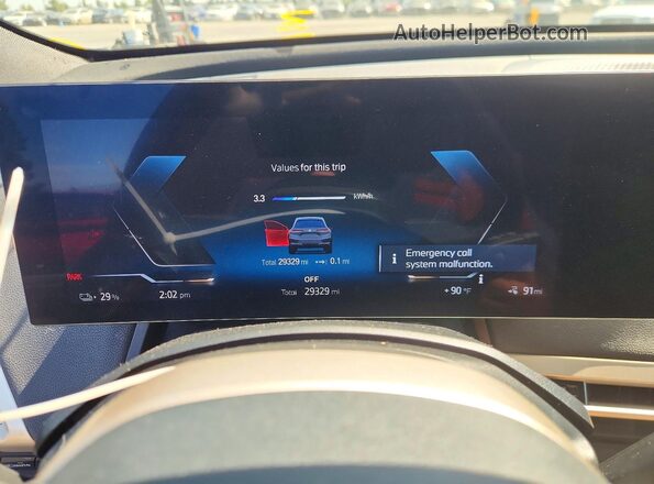 WB523CF0XPCM86507 2023 BMW IX Blue Vista del cuadro de instrumentos